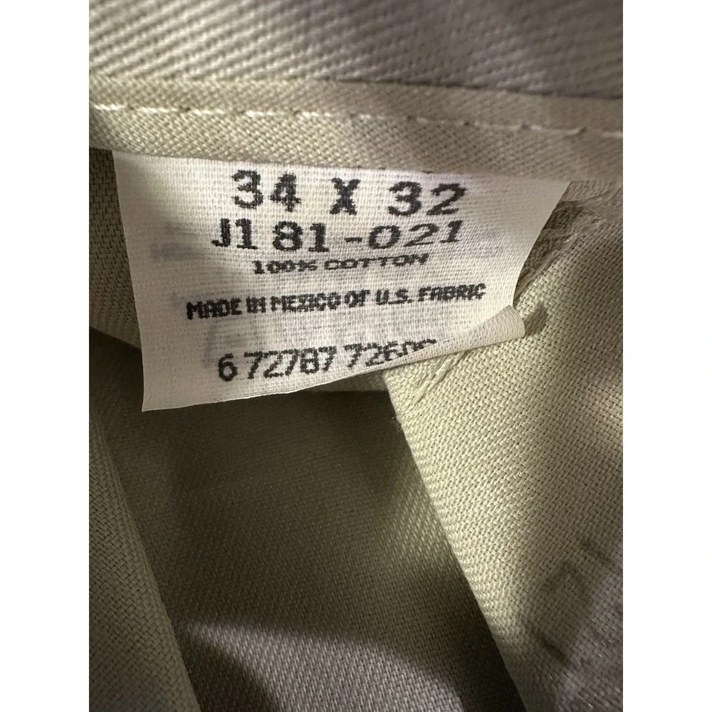 NEW Timber Creek by Wrangler Khakis Chino Pants Mens Pleated Size 34x32 NWT